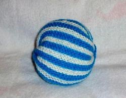 Striped rattle ball