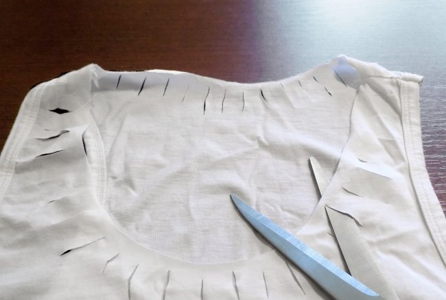 Декориране на бяла тениска със собствените си ръце