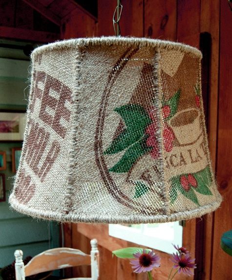 Lampe à café Abat-jour en jute