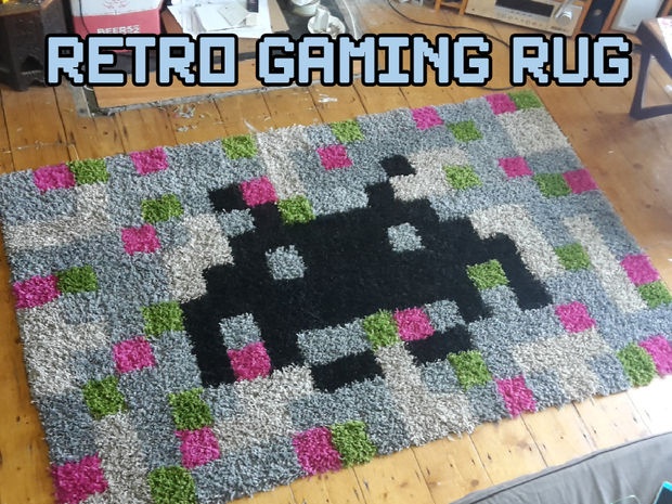 Tapis gamer rétro