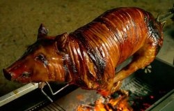 Cum să prăjiți un porc întreg pe scuipă