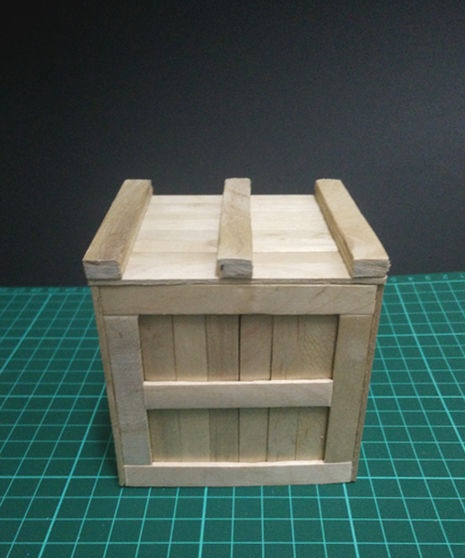 Miniatyr Popsicle Stick Box