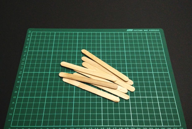 Kotak Kayu Popsicle Miniatur