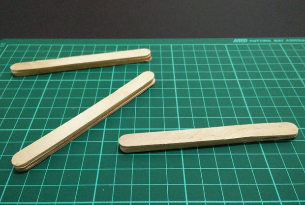 Kotak Kayu Popsicle Miniatur