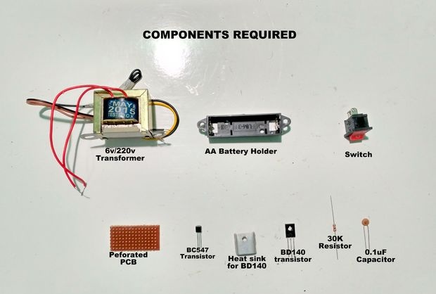 Der einfachste Wechselrichter 1,5 V - 220 V