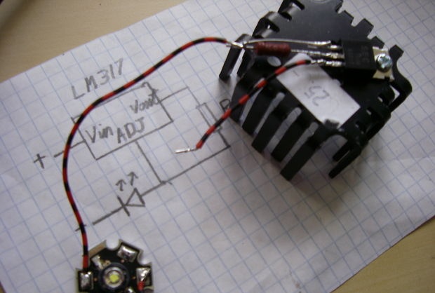 Isang simpleng driver para sa isang high-power LED
