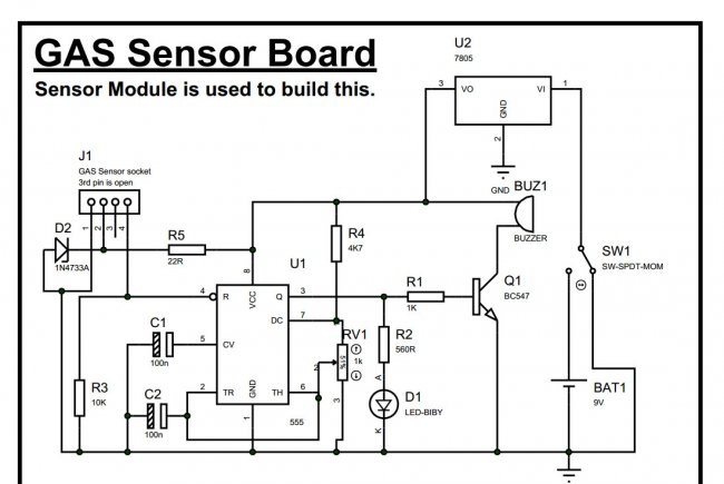 DIY gāzes noplūdes sensors