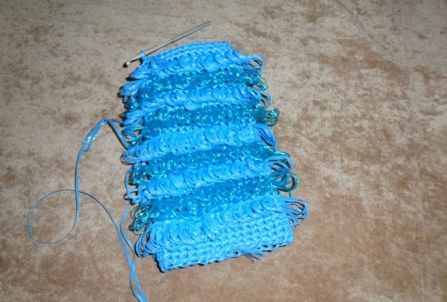 Aula magistral sobre panos de tricô com fios de polipropileno