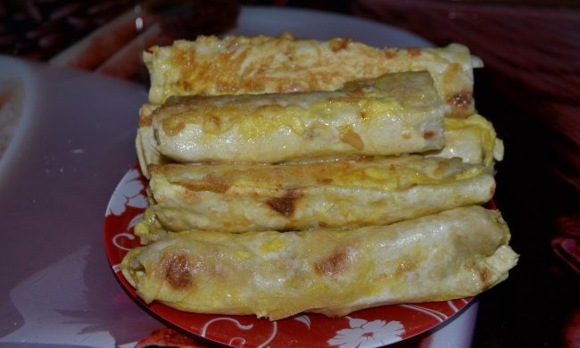 Salchichas en pan de pita en 5 minutos