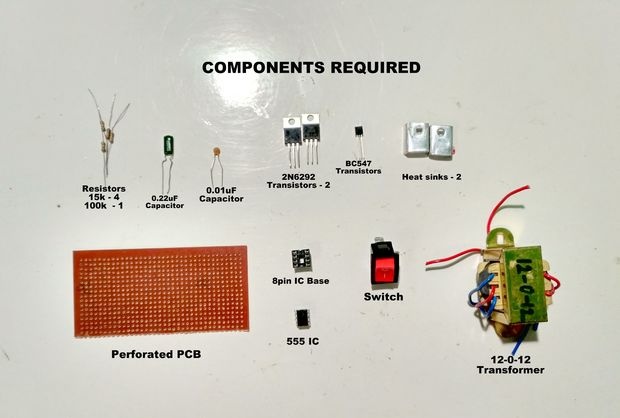 Egyszerű inverter 12V – 220V 50Hz