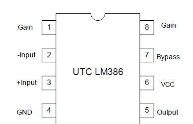 LM386 çipine dayalı basit amplifikatör