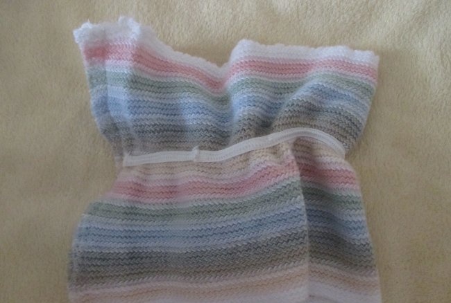 We naaien onszelf een comfortabele sjaal voor een kind