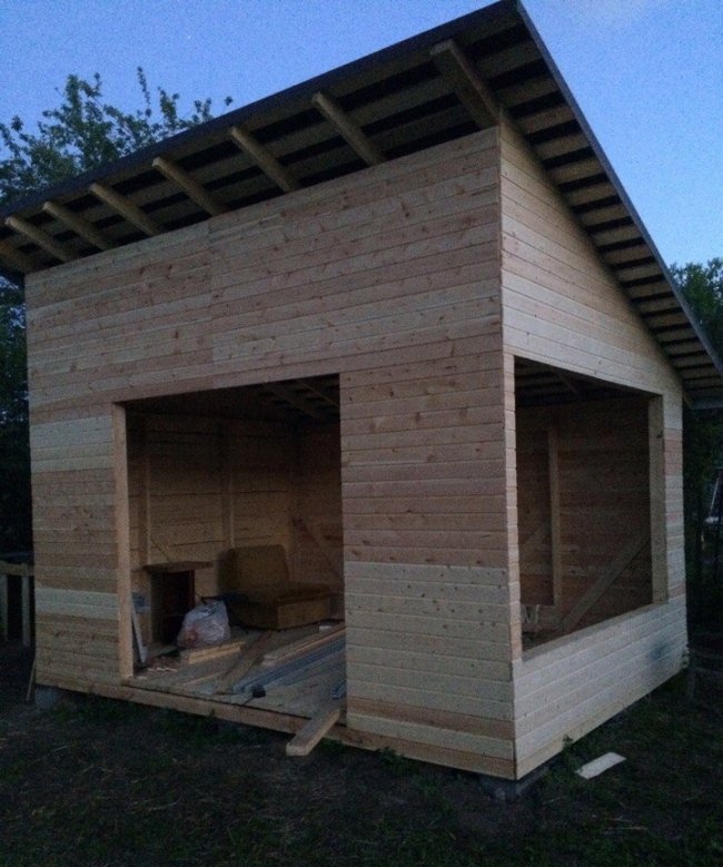 Wij zijn een zomerhuis aan het bouwen