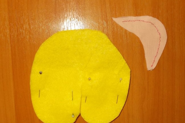 DIY sárga plüss nyúl
