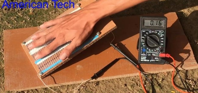 بطارية شمسية DIY مصنوعة من الثنائيات