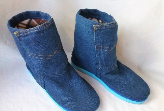 Denimlaarzen met fleece