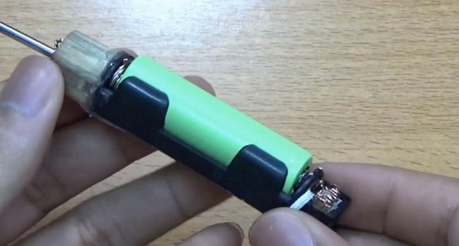 Mini loddebolt batteridrevet