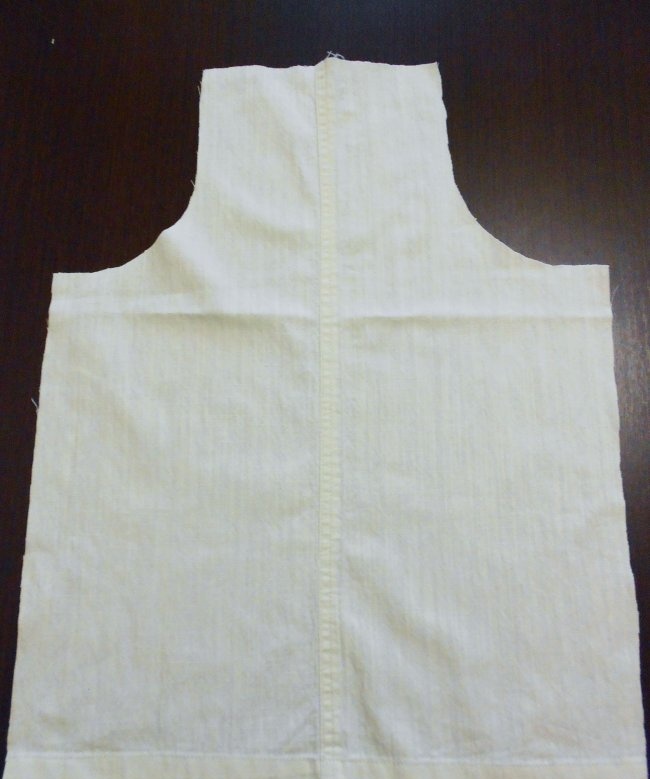 Children's sundress from mother's trousers