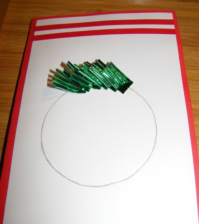بطاقة بانوراما للعام الجديد تحتوي على صورة داخلية ثلاثية الأبعاد لشجرة عيد الميلاد