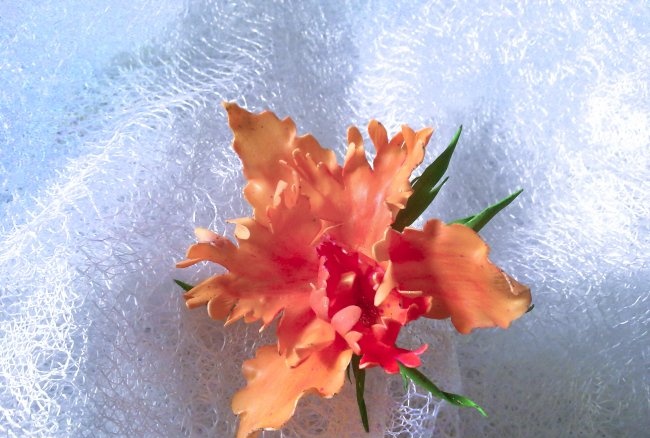 Orchidea - noworoczna dekoracja włosów