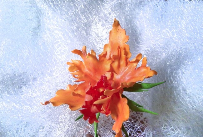 Orkide - Yılbaşı saç dekorasyonu