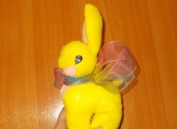 Направи си сам жълт плюшен заек