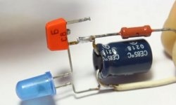 En enkel blinker på en transistor