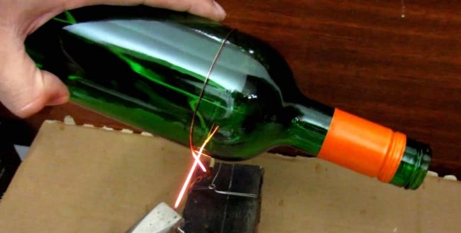 Hvordan kutte en glassflaske