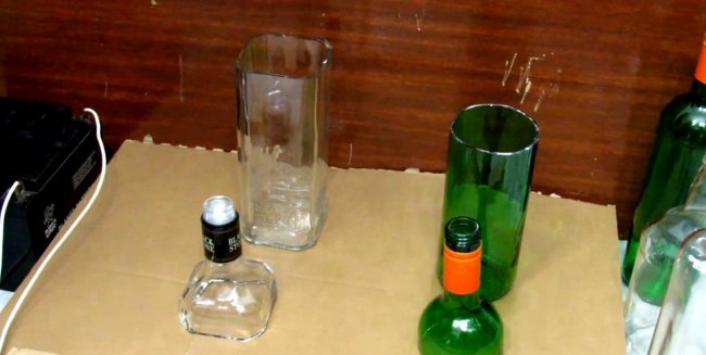 How to cut a glass bottle