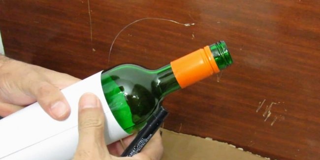 Ako rezať sklenenú fľašu