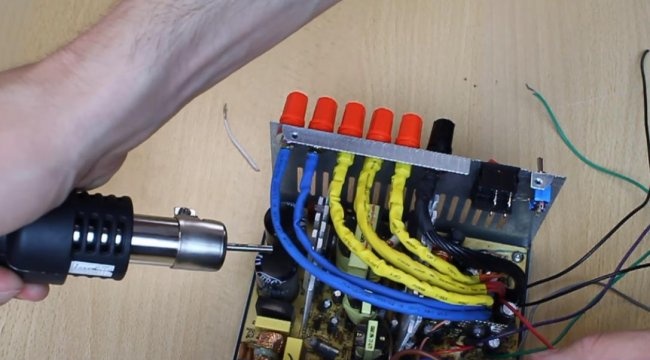 Laboratory power supply from a computer power supply