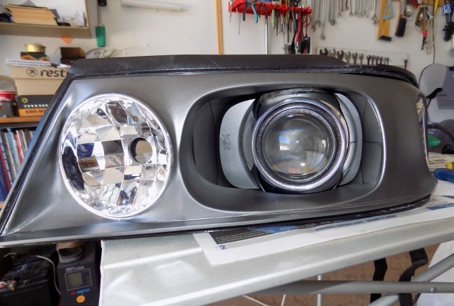 DIY bi-xenon lens installation