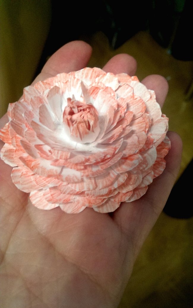 Flor de paper volumètrica