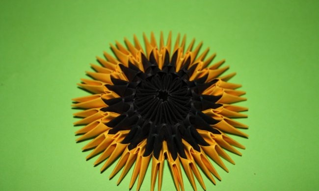 Sonnenblume aus Papier