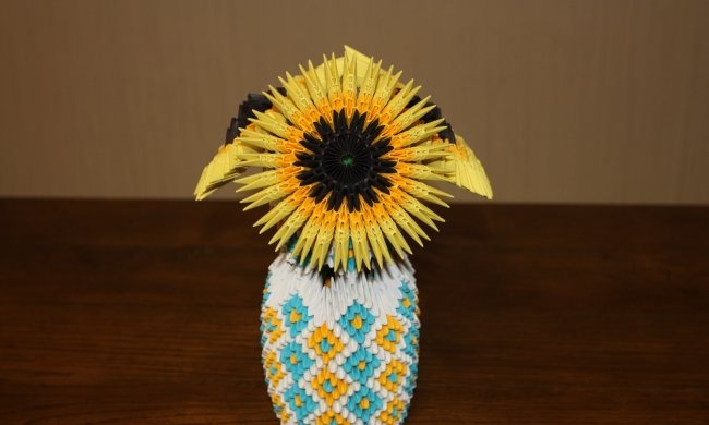 Girasol de papel