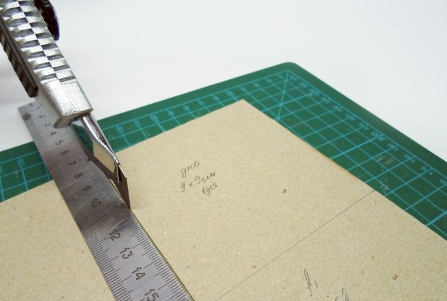 Блокче за бележки с картонена техника
