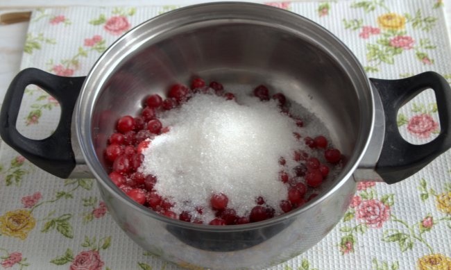 Marmelada de cranberry temperada