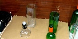 كيفية قطع زجاجة زجاجية