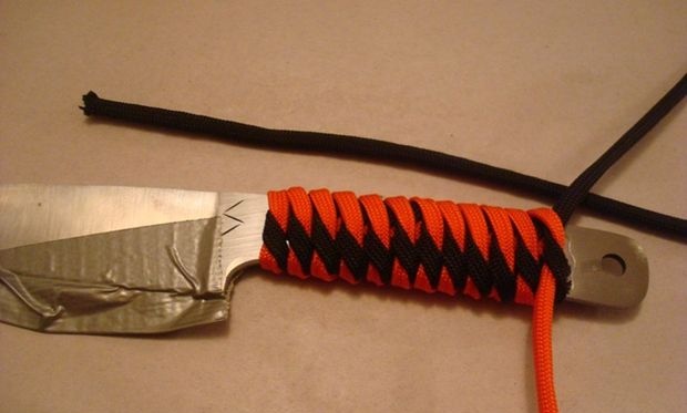 Паракорд плетење дршке ножа