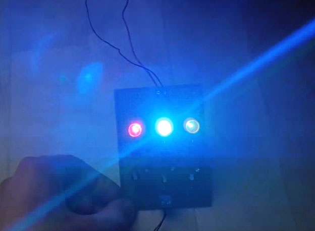 Música en color simple usando LED