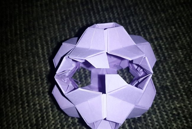 Kusudama kis teknős