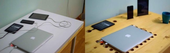 DIY moderný počítačový stôl