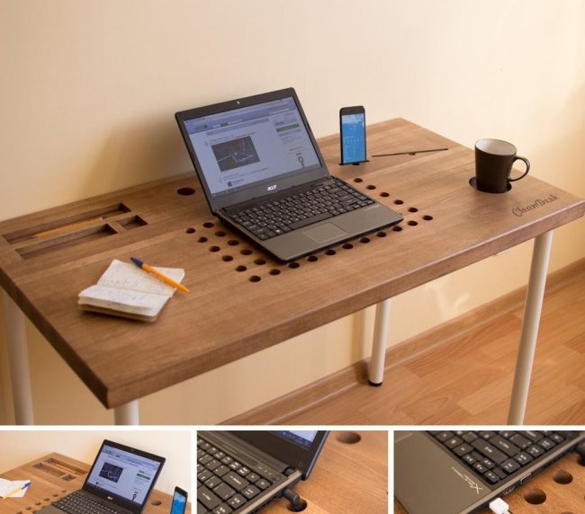 Nowoczesne biurko komputerowe DIY