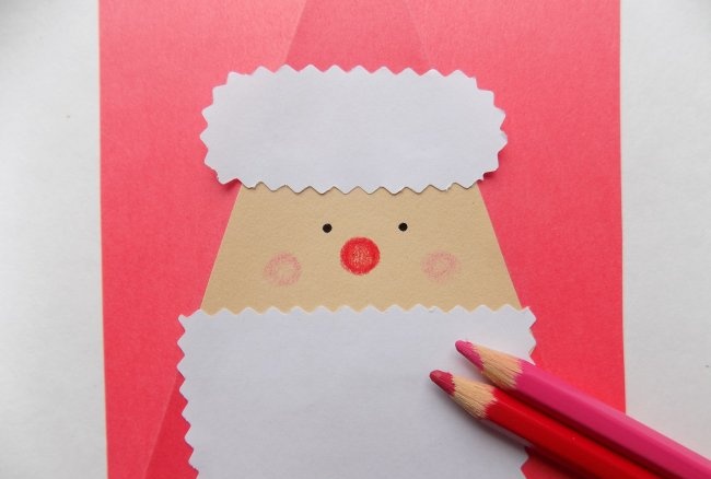 New Year's packaging in the form of Santa Claus