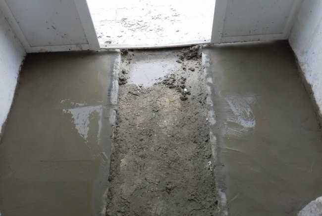 Lapisan lantai konkrit