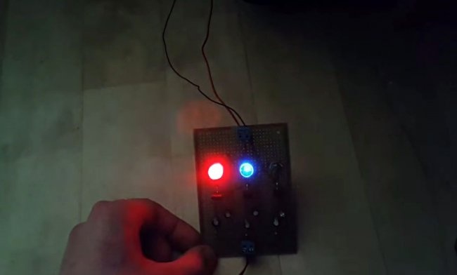 Jednoduchá barevná hudba pomocí LED diod