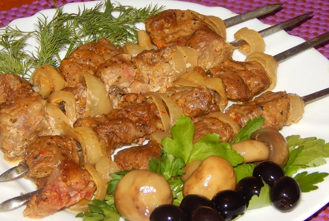 Shish kebab al forno