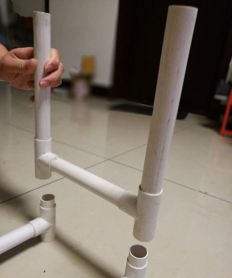 PVC pipe flower stand