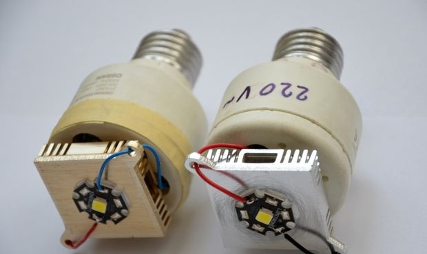 How to make an inexpensive but very powerful LED lamp