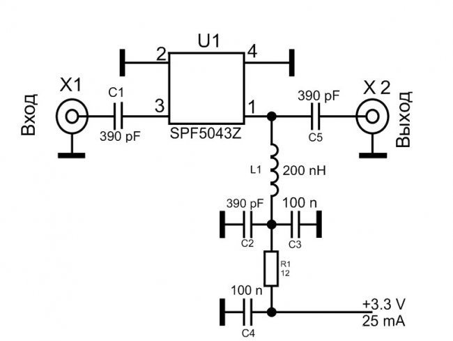 Amplificador de antena universal sencillo